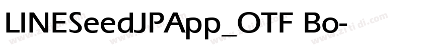 LINESeedJPApp_OTF Bo字体转换